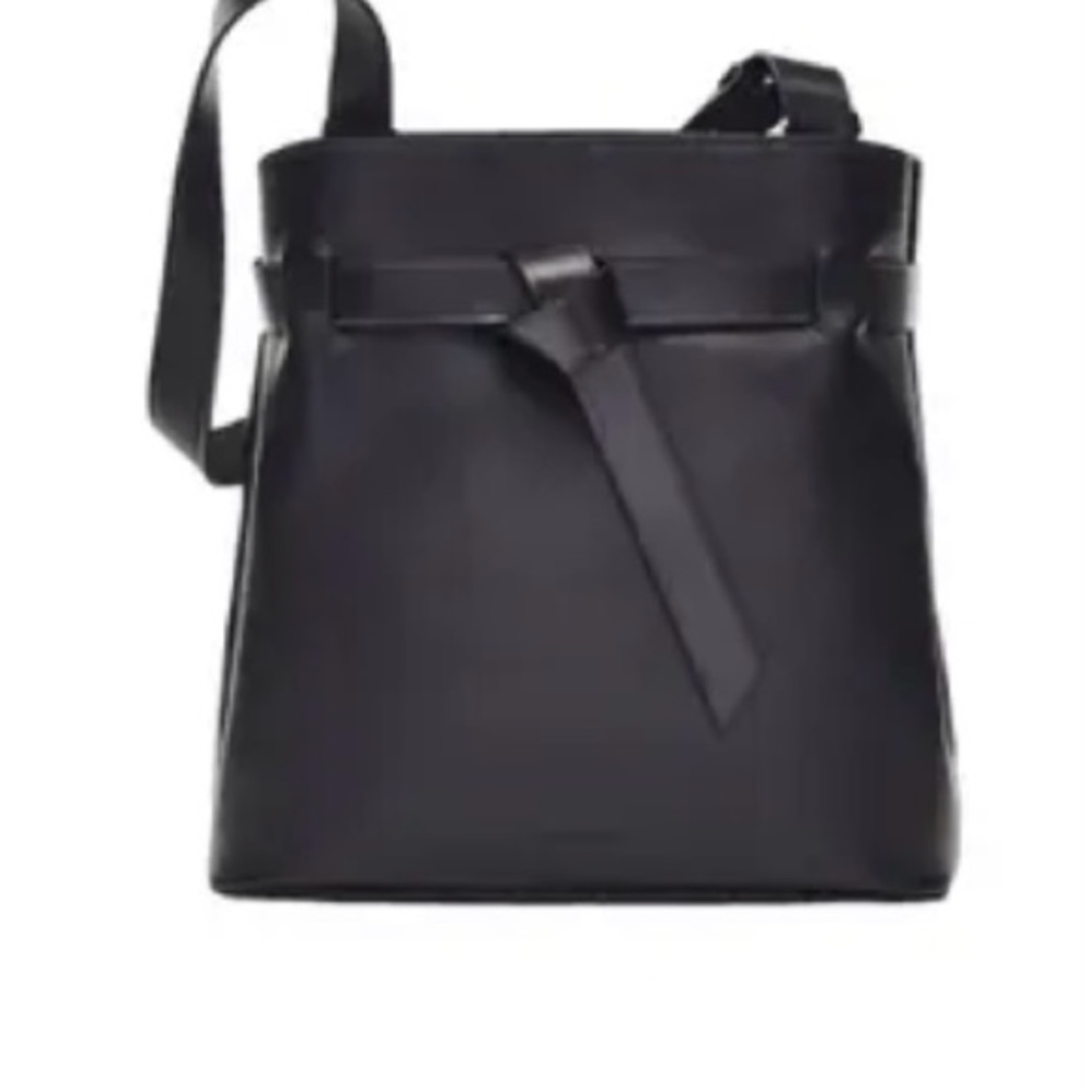 Massimo Dutti leather bucket bag